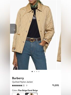BURBERRY Authentic Quilted Women’s Jacket.  Timeless plaid, perfect for spring.